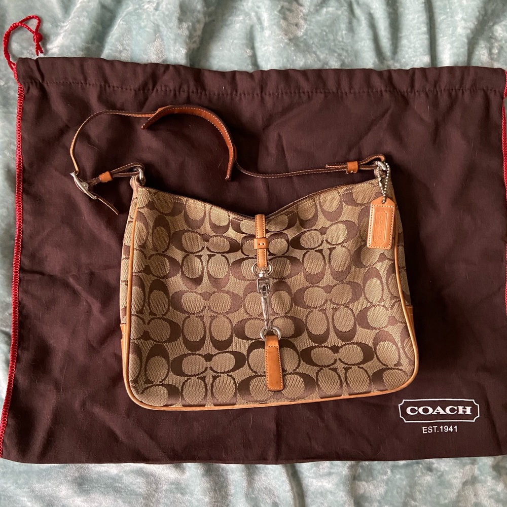 100% Authentic Vintage Coach Classic Logo Handbag
